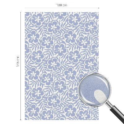 Matná fólia na okno vitráž Kvety ibišteka