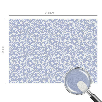 Matná fólia na okno vitráž Kvety ibišteka