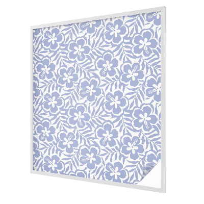 Matná fólia na okno vitráž Kvety ibišteka