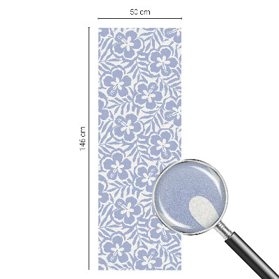 Matná fólia na okno vitráž Kvety ibišteka