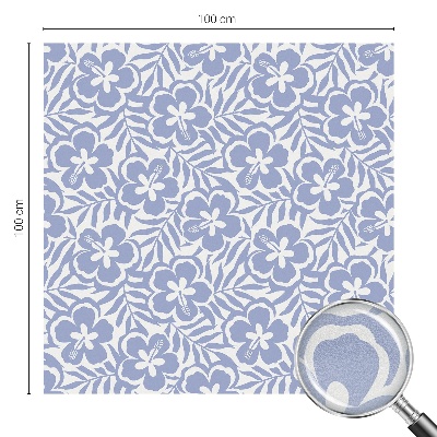 Matná fólia na okno vitráž Kvety ibišteka