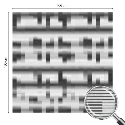 Fólia na sklo na ochranu súkromia Grafická mriežka