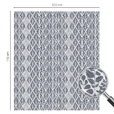 Nepriehľadná fólia na okno Vzorované listy