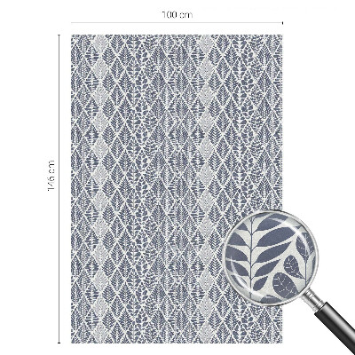 Nepriehľadná fólia na okno Vzorované listy