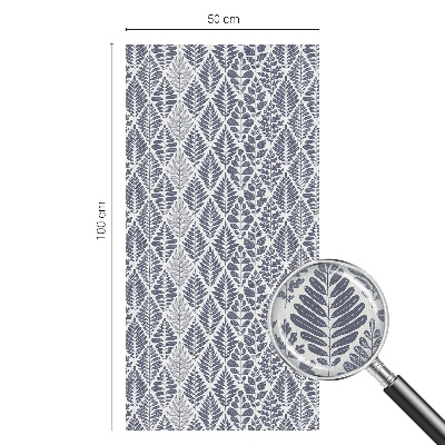 Nepriehľadná fólia na okno Vzorované listy