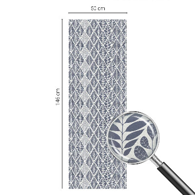 Nepriehľadná fólia na okno Vzorované listy