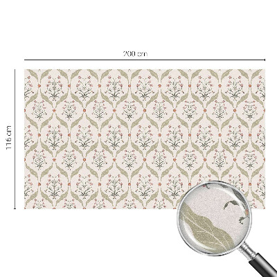 Samolepiaca fólia na sklo vitrážová Kvetinový vzor