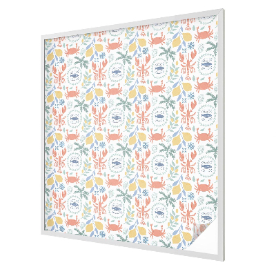 Ochranná fólia na sklo vitráž Námorné motívy