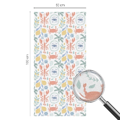 Ochranná fólia na sklo vitráž Námorné motívy