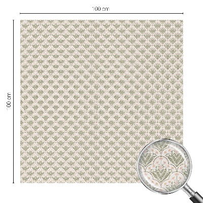 Fólia na sklo na ochranu súkromia Rastlinné ozdoby