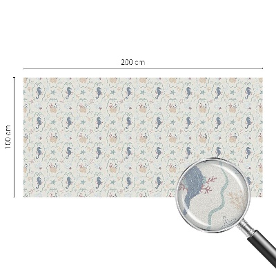 Ochranná fólia na sklo vitráž Morské koníky