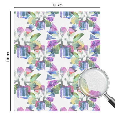 Matná fólia na okno vitráž Farebná abstrakcia