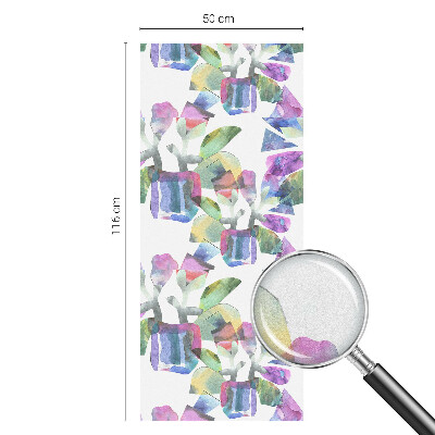 Matná fólia na okno vitráž Farebná abstrakcia