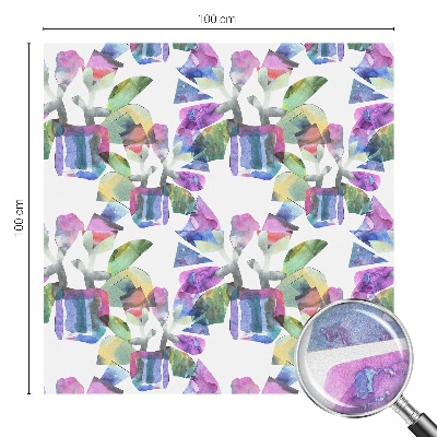 Matná fólia na okno vitráž Farebná abstrakcia