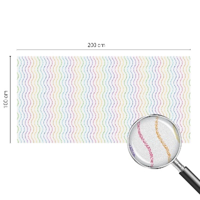 Samolepiaca fólia na sklo vitrážová Dúhové čiary