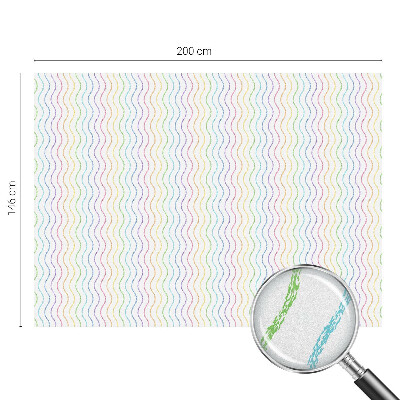 Samolepiaca fólia na sklo vitrážová Dúhové čiary