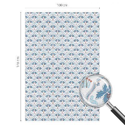 Fólia na sklo na ochranu súkromia Modré palmy