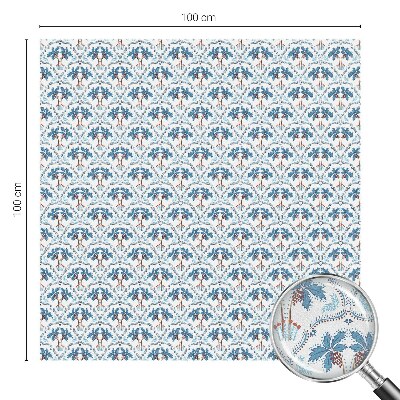 Fólia na sklo na ochranu súkromia Modré palmy