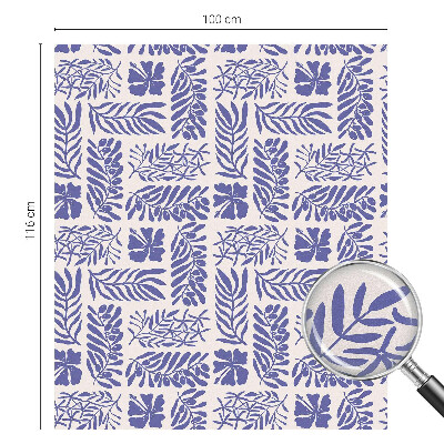 Nepriehľadná fólia na okno Rastlinné vzory