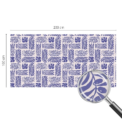 Nepriehľadná fólia na okno Rastlinné vzory