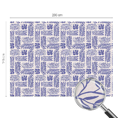 Nepriehľadná fólia na okno Rastlinné vzory