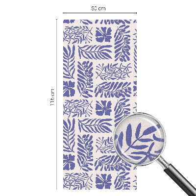 Nepriehľadná fólia na okno Rastlinné vzory