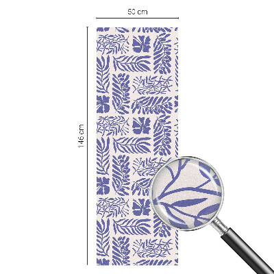 Nepriehľadná fólia na okno Rastlinné vzory