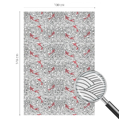 Samolepiaca fólia na sklo vitrážová Vlnitý vzor