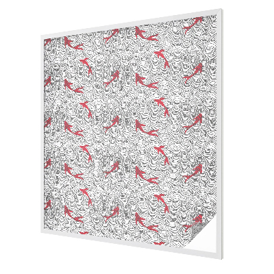 Samolepiaca fólia na sklo vitrážová Vlnitý vzor