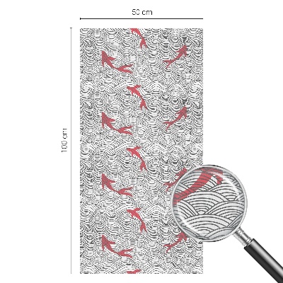 Samolepiaca fólia na sklo vitrážová Vlnitý vzor