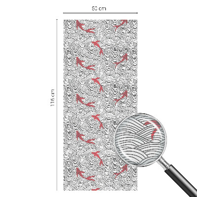 Samolepiaca fólia na sklo vitrážová Vlnitý vzor
