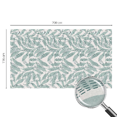 Fólia na sklo na ochranu súkromia Zelené listy