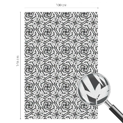 Nepriehľadná fólia na okno Geometrické listy