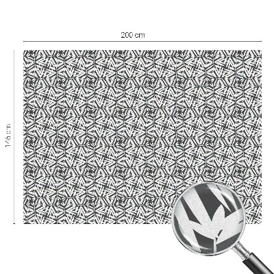 Nepriehľadná fólia na okno Geometrické listy