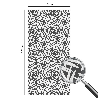 Nepriehľadná fólia na okno Geometrické listy