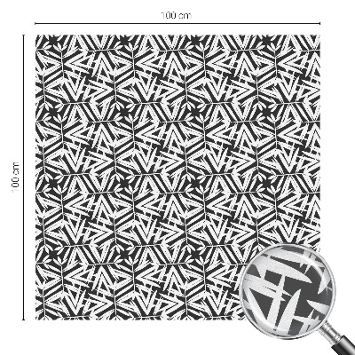 Nepriehľadná fólia na okno Geometrické listy