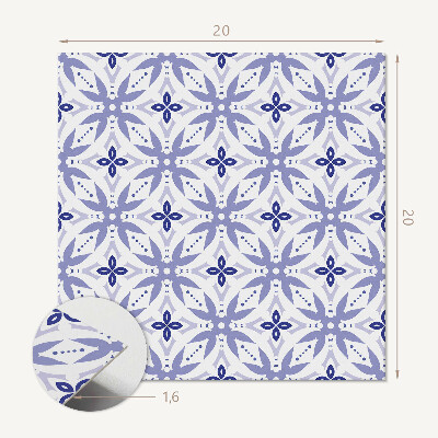 Samolepiace pvc obklady Geometrické motívy s flórou