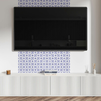 Samolepiace pvc obklady Geometrické motívy s flórou