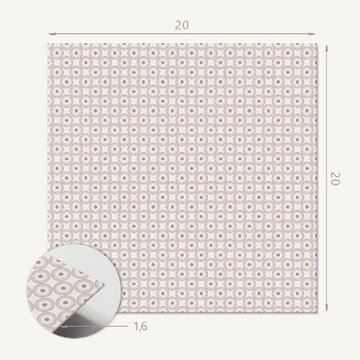 Samolepiace pvc obklady Geometrický vzor kruhov v mriežke