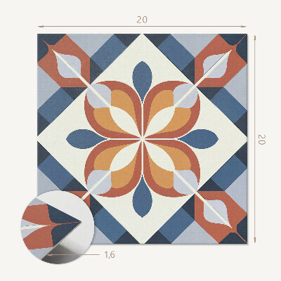 Vinylové obklady Abstraktný geometrický kvetinový vzor