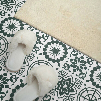 Samolepiace pvc obklady Geometrické s kvetinovým akcentom
