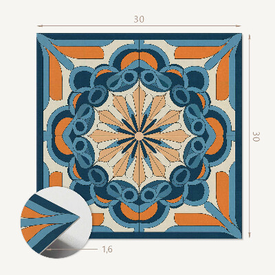 Vinylové obklady Mandala s kvetinovými akcentmi