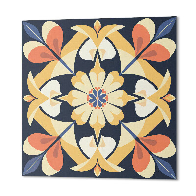 Samolepiace pvc obklady Mandala s kvetinovými akcentmi