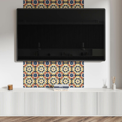 Samolepiace pvc obklady Mandala s kvetinovými akcentmi