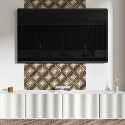 Samolepiace pvc obklady Kosoštvorce v geometrickej forme