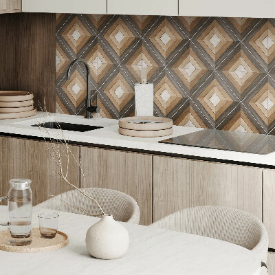Samolepiace pvc obklady Kosoštvorce v geometrickej forme