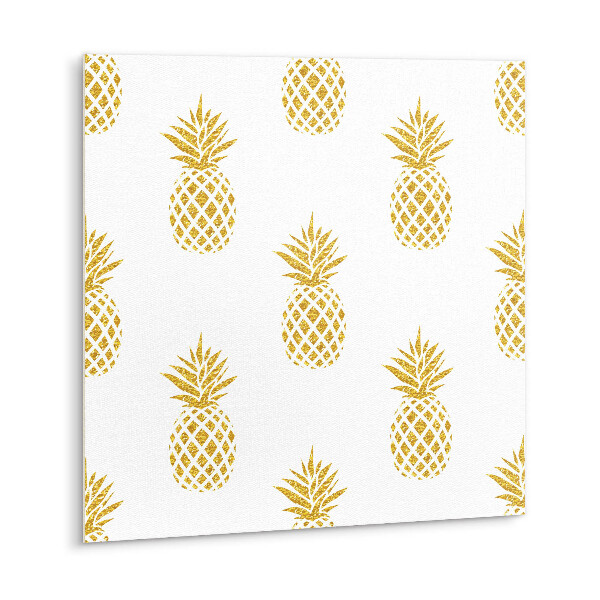 PVC obklady Zlatý kreslený ananás