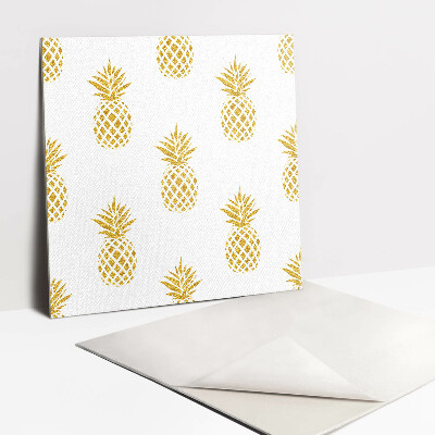 PVC obklady Zlatý kreslený ananás