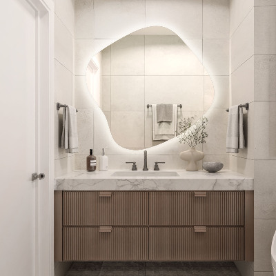 Nepravidelne led zrkadlo unikátny