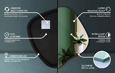 Nepravidelne led zrkadlo unikátny